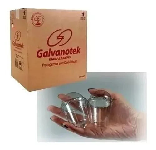 Embalagem Plastica G-697 Pote/Tampa Bolha 60ml Caixa C/700 Galvanotek