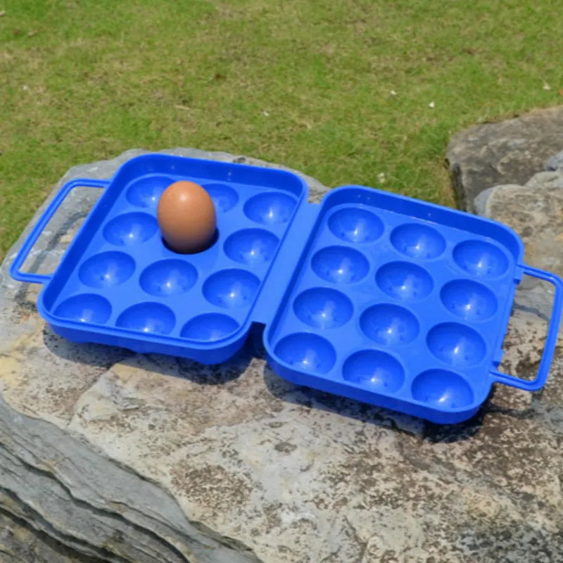 Caixa de Armazenamento Portátil para 6/12 Ovos em Plástico