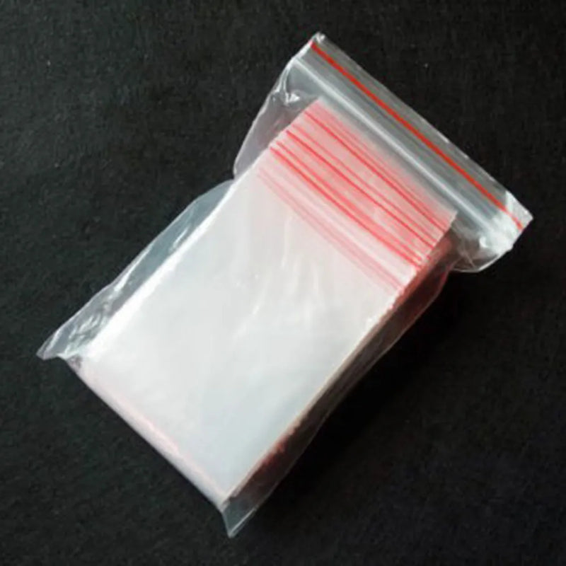 Sacos Plásticos Pequenos com Zíper 100 Unidades P/ Pacote