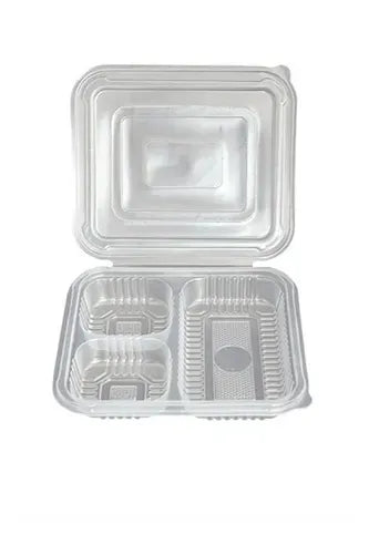 Embalagem Plastica Com 3 Divisórias 810ml G-323 Galvanotek