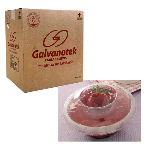Embalagem Plastica Sobremesa 250ml G-680 Galvanotek
