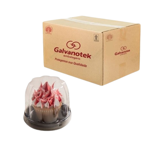 Embalagem Plástica G-690 Para Cupcake Galvanotek