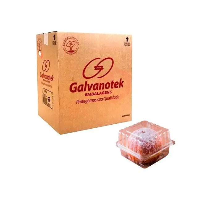 Embalagem Doce Quadrado 500ml G-658 Galvanotek