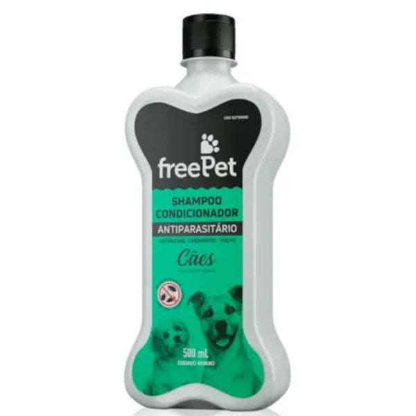 Free Pet Anti Pulgas Shampoo e Condicionador 500ml Cod 54296
