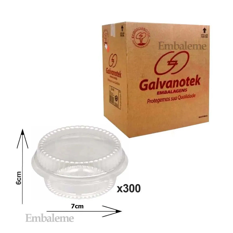 Embalagens Para Mini Doce Redondo 120ml G-645/G-645D Galvanotek